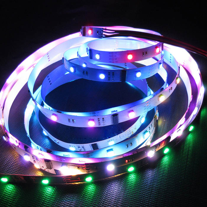 DMX512 RGB DC12V 150 LEDs Digital LED Strip Light with Builtin 485